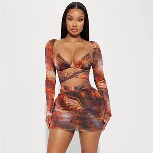 Fashion Nova Watch Me Go Mesh Mini Size L, Never worn